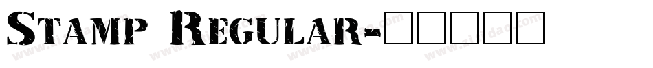 Stamp Regular字体转换